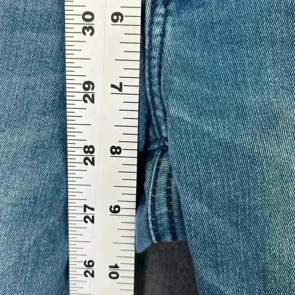 Abercrombie & Fitch jeans Women’s 2R 26/29 blue denim tapered stretch - Picture 4 of 9